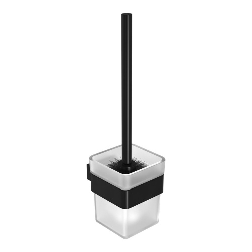 картинка Ёршик для унитаза Lemark SMOOTH LINE с держателем, чёрный матовый (9762020) от магазина Сантехстрой