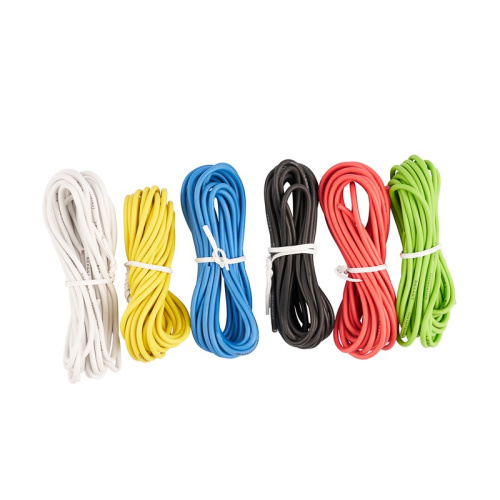 картинка Набор автопровода REXANT «Радуга» 1х1,00 мм,  6 цветов (белый,  желтый,  зеленый,  красный,  синий,  черный) по 3 метра от магазина Сантехстрой