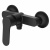 фото смеситель для душа azario elvis с ручным душем, керамический картридж, черный (az-wwk338155pa)