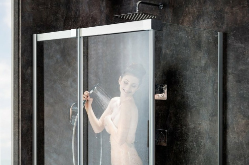 картинка Душевой уголок Ravak Matrix MSDPS 100х100 L 0WLAA100Z1 профиль Белый стекло Transparent от магазина Сантехстрой