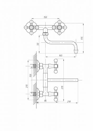 картинка Смеситель для кухни ПСМ psm-108-89 Хром от магазина Сантехстрой