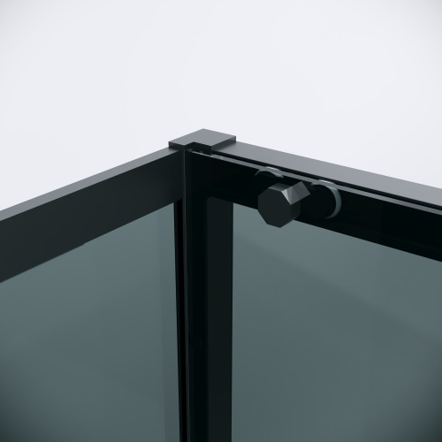 картинка Боковая стенка Grossman Style 200.K33.05.80.21.10 (80х195) черный матовый,стекло тонированное, 1 место от магазина Сантехстрой