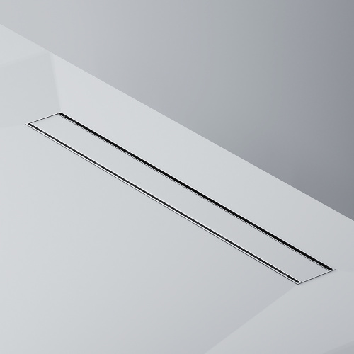 картинка W02SC-U11-070-04SB PrimeFlow Трап для душа линейный универс затвор Tile 70см цвет сталь мат от магазина Сантехстрой