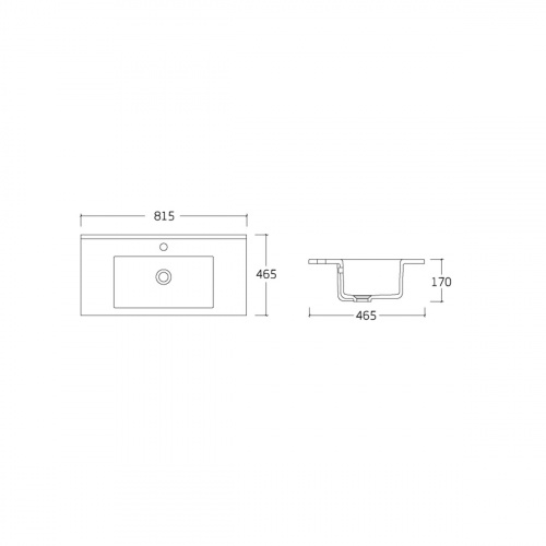 картинка Раковина VBS-13980 керамическая, цвет белый от магазина Сантехстрой