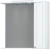 картинка M41MPR0751WG Palace One, зеркало, частично зеркальный шкаф, правый, 75 см, с подсветкой, белый, глян от магазина Сантехстрой