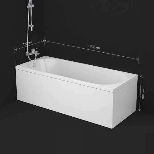 картинка W94A-170-070W-A1 X-Joy Ванна акриловая 170х70 от магазина Сантехстрой