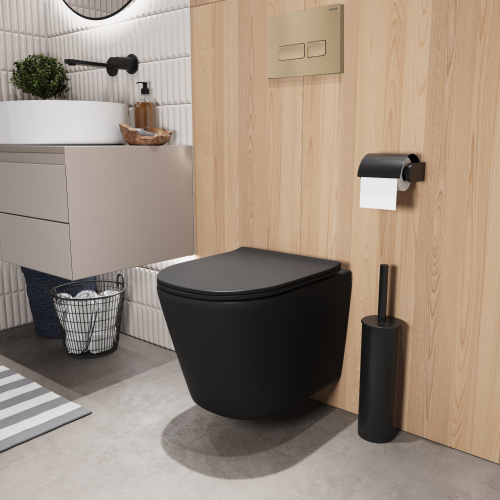 картинка Комплект 3 в 1: Grossman инсталляция 900.K31.01.000+клавиша 700.K31.03.310.310 золото матовый+унитаз GR-4477BMSQ, 3 места от магазина Сантехстрой