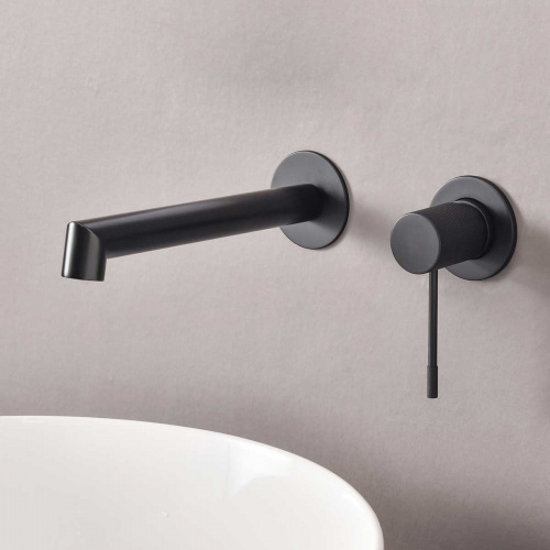 картинка Смеситель для раковины Desire VBFW-1D1MB встраиваемый однорычажный, черный от магазина Сантехстрой