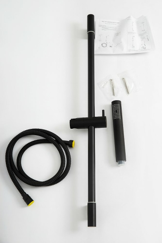 картинка Душевой гарнитур BelBagno Uno UNO-SAL-NERO Черный матовый от магазина Сантехстрой