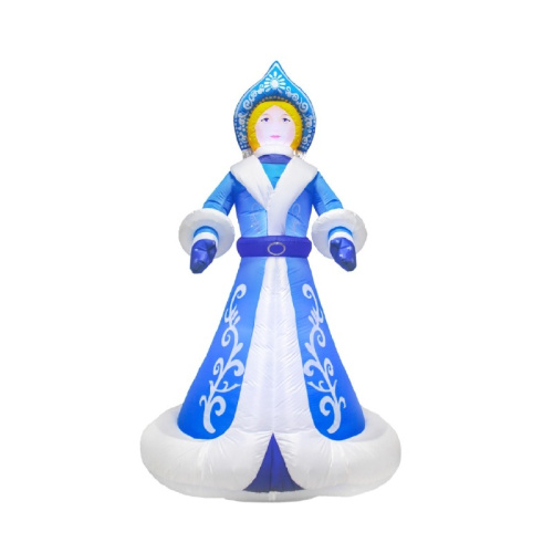 картинка 3D фигура надувная Снегурочка,  размер 300см,  внутренняя подсветка 9LED,  компрессор с адаптером 12В,  IP44 NEON-NIGHT от магазина Сантехстрой