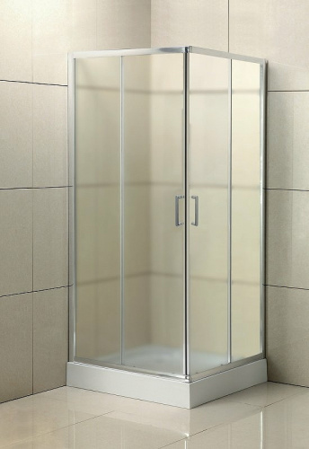 картинка Душевой уголок BelBagno Uno 80х80 UNO-195-A-2-80-P-Cr профиль Хром стекло рифленое от магазина Сантехстрой