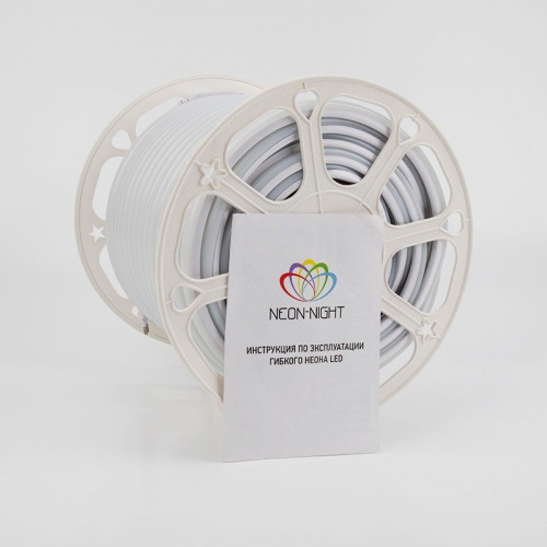 картинка Гибкий неон LED SMD,  форма – D,  16х16 мм,  теплый белый,  144 LED/м,  бухта 50 м от магазина Сантехстрой