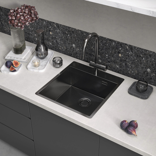 картинка Кухонная мойка Reflexion Iseo RX2246BL оружейная сталь от магазина Сантехстрой