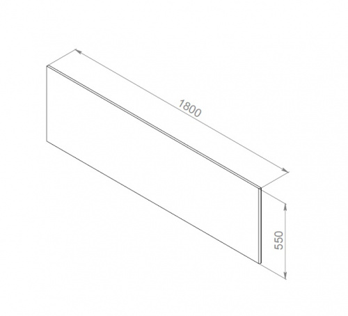 картинка W52A-180-080W-P Inspire V2.0 панель фронтальная для ванны, 180х80 см, шт от магазина Сантехстрой