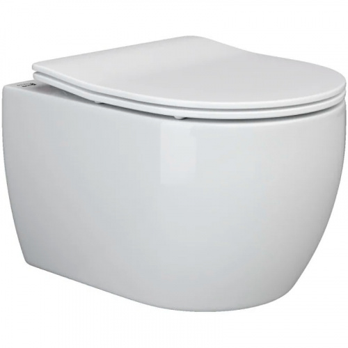 картинка Комплект унитаза с инсталляцией Ceramica Nova Play CN3001_1001M_1000 с сиденьем Микролифт и клавишей смыва Хром матовый от магазина Сантехстрой