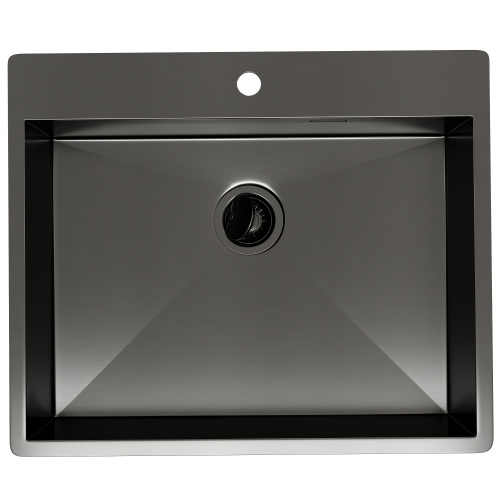 картинка Кухонная мойка Reflexion Iseo RX2260BL оружейная сталь от магазина Сантехстрой