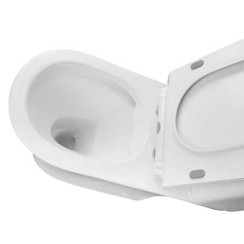 картинка Унитаз напольный AZARIO FRETTA ROUND 650x340x770 безободковый в комплекте с бачком и сиденьем микролифт (AZ-7121) от магазина Сантехстрой