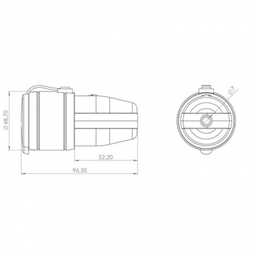 картинка Розетка переносная влагозащищенная,  с/з,  16 А,  IP20/44 каучук REXANT от магазина Сантехстрой