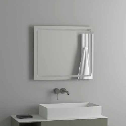 картинка Зеркало Evoform Ledline BY 2134 70х60 от магазина Сантехстрой