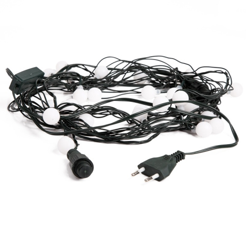 картинка Гирлянда Шарики Ø18 мм,  5 м,  темно-зеленый ПВХ,  30 диодов,  цвет RGB от магазина Сантехстрой