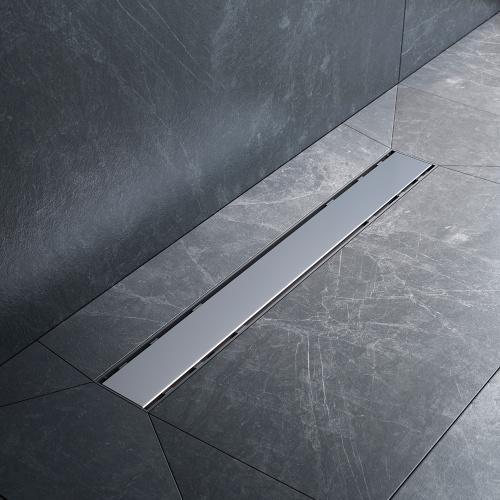 картинка W02SC-U11-060-04SB PrimeFlow Трап для душа линейный универс затвор Tile 60см цвет сталь мат от магазина Сантехстрой