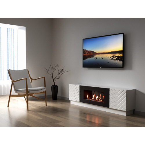 картинка Тумба с биокамином Firelight BFP-P1700V белая от магазина Сантехстрой