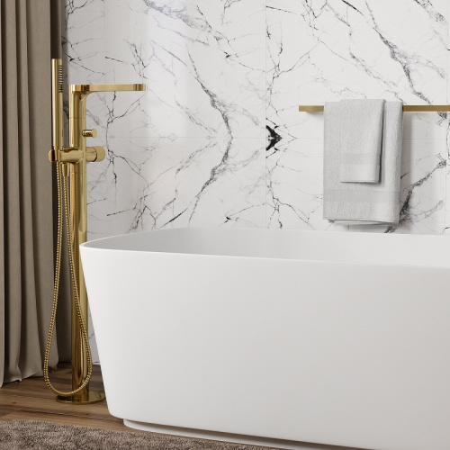 фото смеситель для ванны wasserkraft ems 7621 золото глянцевое