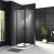 картинка Душевой уголок BelBagno Uno 90х90 UNO-195-R-2-90-C-NERO профиль Черный матовый стекло прозрачное магазин Сантехстрой являющийся официальным дистрибьютором в России картинка Душевой уголок BelBagno Uno 90х90 UNO-195-R-2-90-C-NERO профиль Черный матовый стекло прозрачное от магазина Сантехстрой