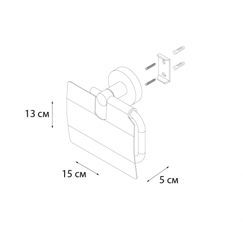 картинка Бумагодержатель с крышкой золото-сатин Fixsen Comfort Gold (FX-87010) от магазина Сантехстрой