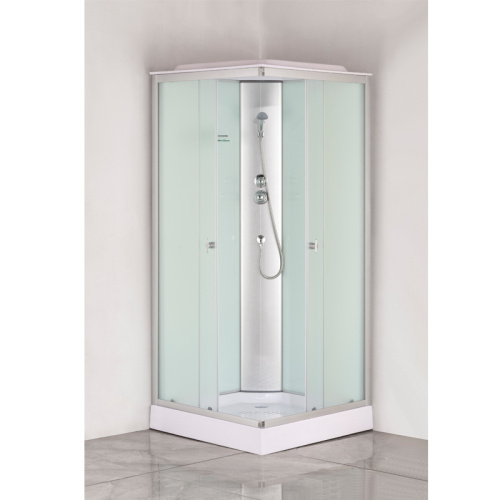 картинка Душевая кабина Loranto CS-6491F(CS-8072) 90х90х215, белая, квадратная, стекло 4мм, поддон 13см от магазина Сантехстрой