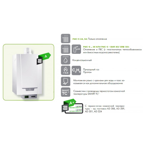 картинка Котёл конденсационный настенный, Naneo S, PMC-S 24/28 MI от магазина Сантехстрой