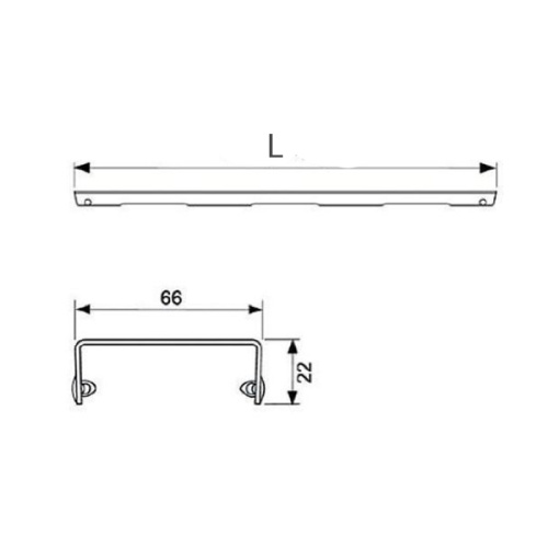 картинка TECE Решетка "basic" , 1000 мм ,нержавеющая сталь,полированная от магазина Сантехстрой