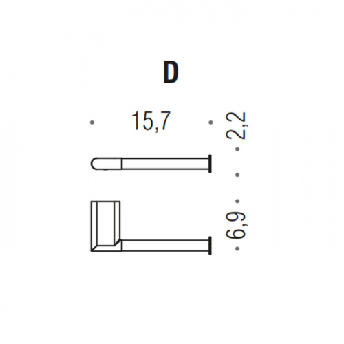 картинка Colombo Mini Держатель т/б правый, цвет: PVD золото матовое от магазина Сантехстрой