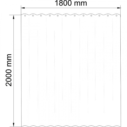 картинка Штора для ванны WasserKRAFT Lossa 180х200 SC-81104 разноцветная от магазина Сантехстрой