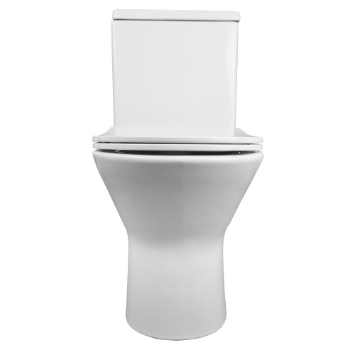 картинка Унитаз-компакт Azario Fretta new 370х615х790 напольный, безободковый в комплекте с бачком и сиденьем дюропласт, микролифт (AZ-1223) от магазина Сантехстрой