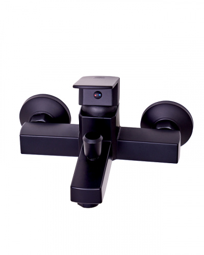 фото смеситель для ванны orange onelife p06-100b черный матовый