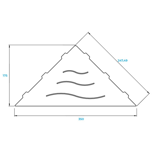 картинка Полка для ванной RGW 49279902-04 MT-02B от магазина Сантехстрой