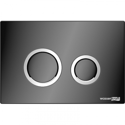 картинка Инсталляция WasserKRAFT Aller 10TLT.010.ME.PB01 для унитаза с Черной глянцевой клавишей смыва от магазина Сантехстрой