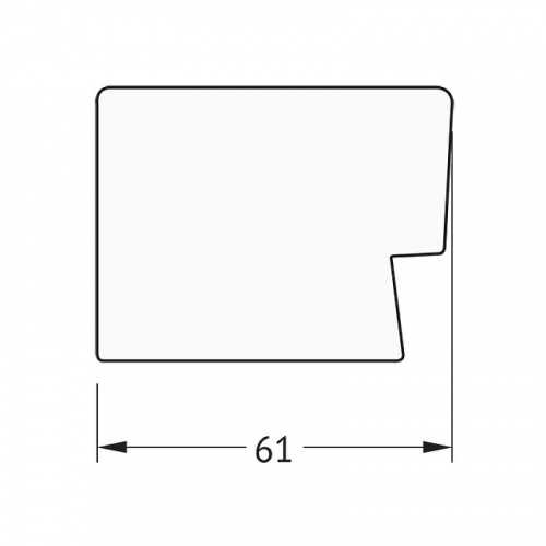 картинка Зеркало Evoform Exclusive 151х61 BY 1189 с фацетом в багетной раме - Алюминий 61 мм от магазина Сантехстрой