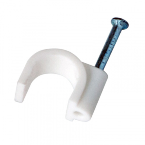 картинка Крепеж кабеля круглый 9 мм,  белый (упак.  50 шт) REXANT от магазина Сантехстрой