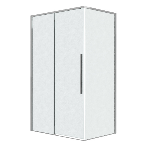 картинка Душевое ограждение Grossman Galaxy 100.K33.01.120.10.02-200.K33.01.80.10.02 (120х80х195) раздвижная(левая),хром,стекло шиншилла,2 места от магазина Сантехстрой