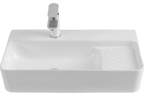 картинка Раковина керамическая подвесная Aquanet COMFORT-3 600x305x130 с отв.под смеситель, белый (326050) 00326050 от магазина Сантехстрой