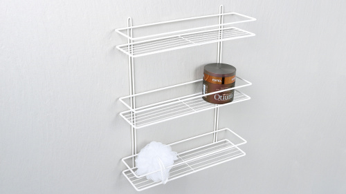 картинка Полка Fixsen прямая трехэтажная белая (FX-730W-3) от магазина Сантехстрой