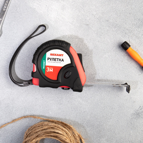 картинка Рулетка измерительная Профи прорезиненный корпус,  магнитная,  3м х 16мм от магазина Сантехстрой