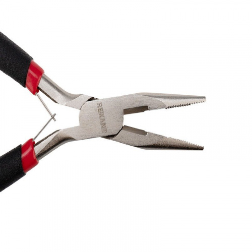 картинка Тонкогубцы мини 120мм никелированные,  авторазжим,  обливные рукоятки REXANT от магазина Сантехстрой