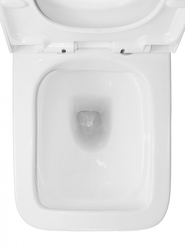 картинка Унитаз подвесной Azario Nova 505х350х345 безободковый, с ультратонким сиденьем микролифт (AZ2216) от магазина Сантехстрой