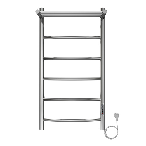 картинка Полотенцесушитель электрический AZARIO VERONA 400/800 5 секций, с полкой, диммер справа, хром (AZ04848P) от магазина Сантехстрой