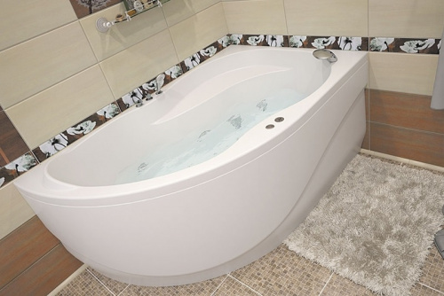 картинка Акриловая ванна Aquanet Graciosa 150x90 R 203941 без гидромассажа от магазина Сантехстрой