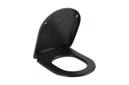картинка Крышка-сиденье для унитаза Villeroy & Boch Antao цвет Pure Black 8M67 S1 R7 00337435 от магазина Сантехстрой