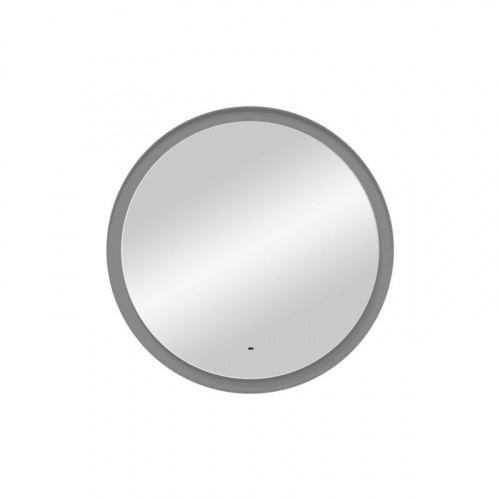 картинка Зеркало Art&Max Napoli AM-Nap-800-DS-F-Grey 80x80 с подсветкой, серый от магазина Сантехстрой